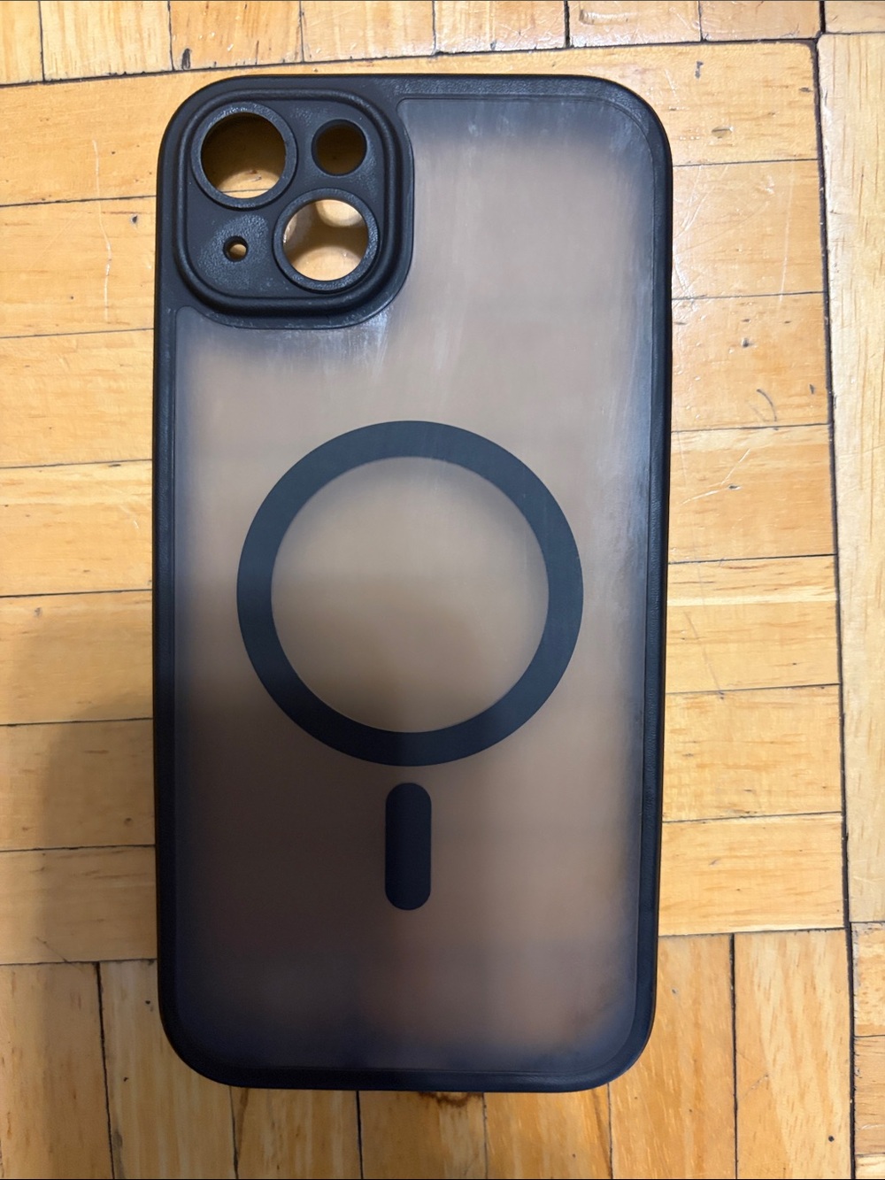 Black Frosted Magnetic iPhone Case – for Iphone 14 Plus/ Iphone 15 plus